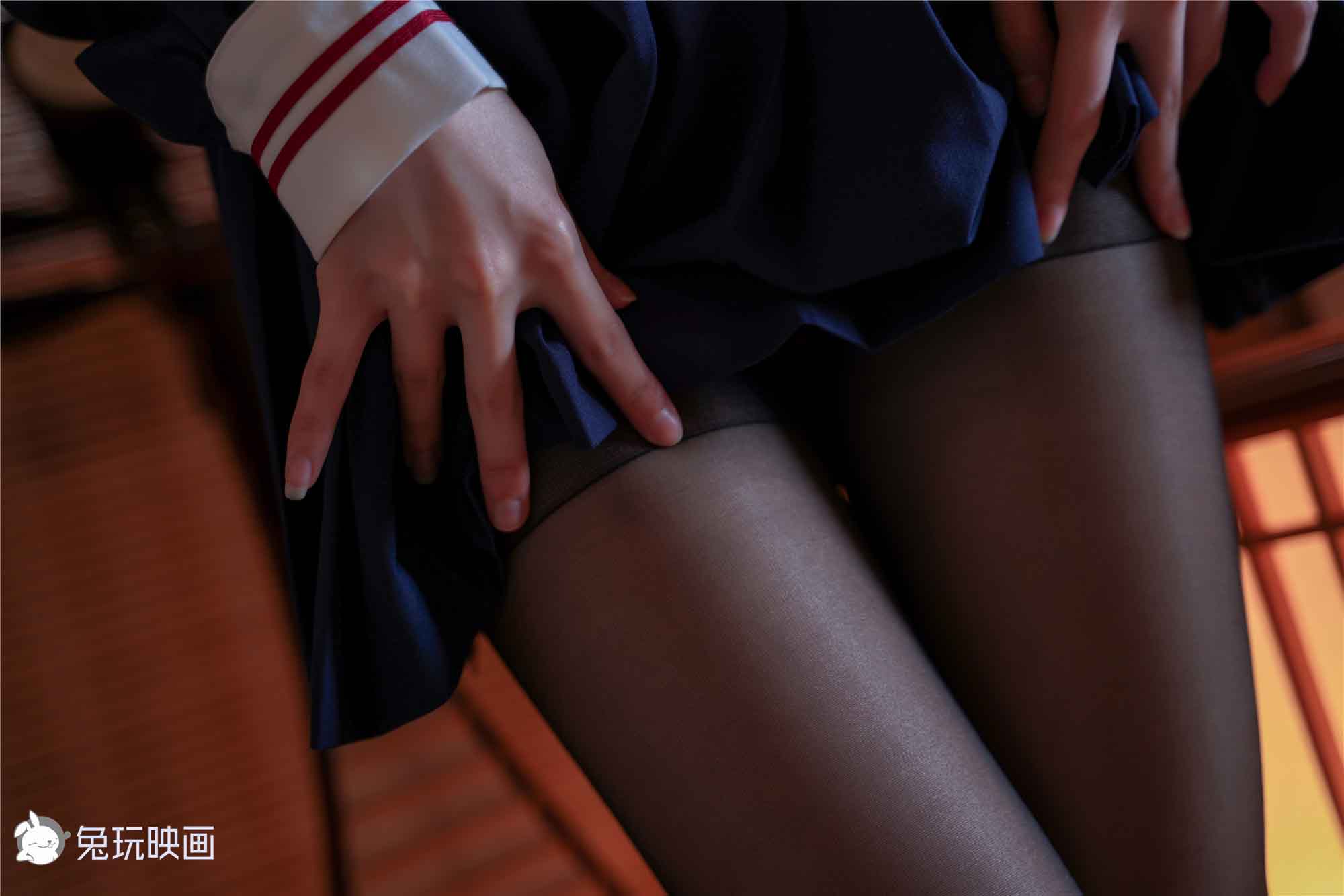 [兔玩映画]B97.005日系制服和黑丝插图6